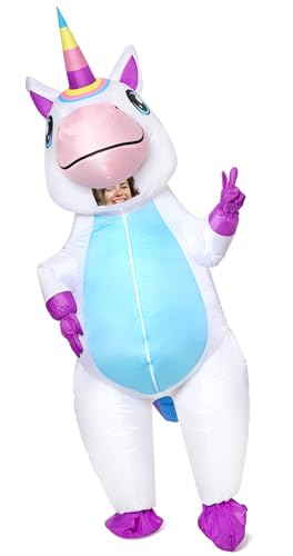 Gootus Inflatable Unicorn Costume for Adult - Funny Halloween Inflatable Costumes for Men Women, Blow Up Costume for Halloween Party Cosplay
