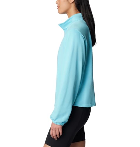 Columbia Women's Trek French Terry Half Zip Update, Aquamarine, X-Small