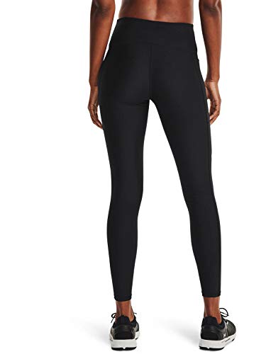 Under Armour Womens HeatGear Armour High No-Slip Waistband Pocketed Leggings , Black (001)/White , Large