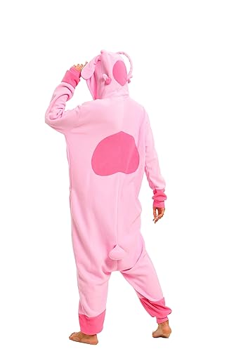 LABULA Slim Fit Unisex Adult Onesie Animal Pajamas Halloween Cosplay Sleepwear Yellow