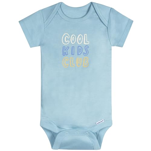 Onesies Brand unisex-baby 8-pack Short Sleeve Mix & Match Bodysuits, Cool Kids, Newborn