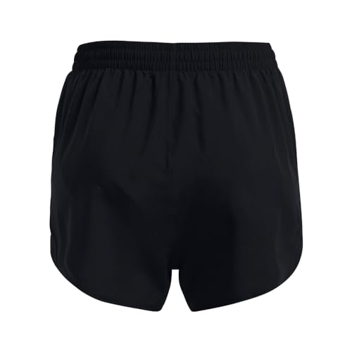 Under Armour Womens Fly by Shorts, (001) Black/Black/Reflective, Small