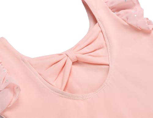 Zaclotre Toddler Girls Ballet Outfit Sparkly Ballerina Dress with Ruffle Skirt Black Ballet Dance Leotards Combo Size 3-4 Years