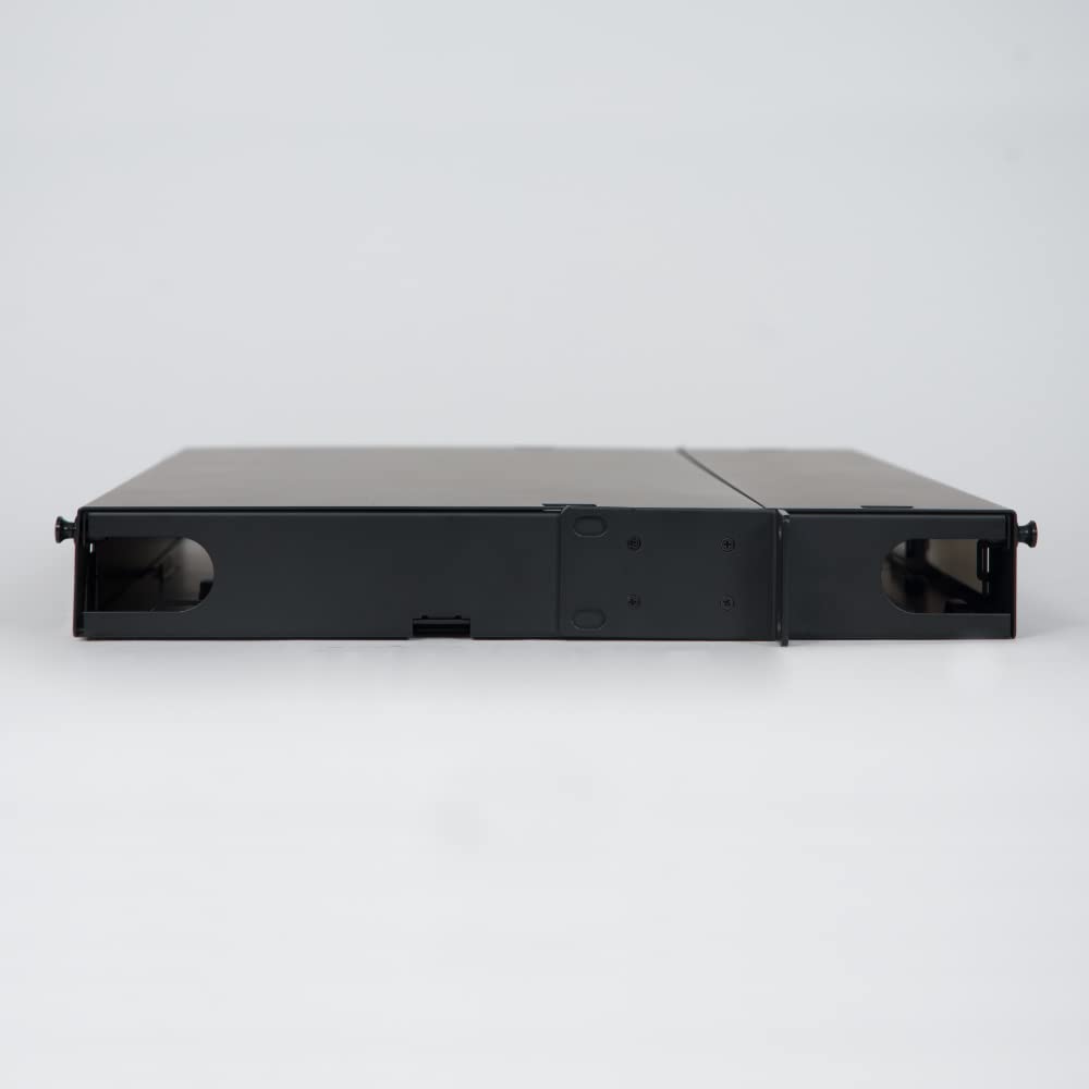 ICC 1U Fiber Optic Rack Mount Enclosure - 3 Slots for LGX Compatible Adapter Panels or Cassettes, Supports up to 72 Fibers, Fits 19-Inch Racks, Secure Fiber Management Solution, ICFORE31RM
