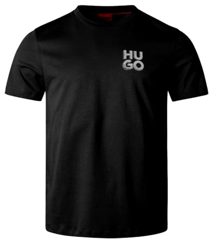 HUGO Stacked Logo Short Sleeve Tshirt