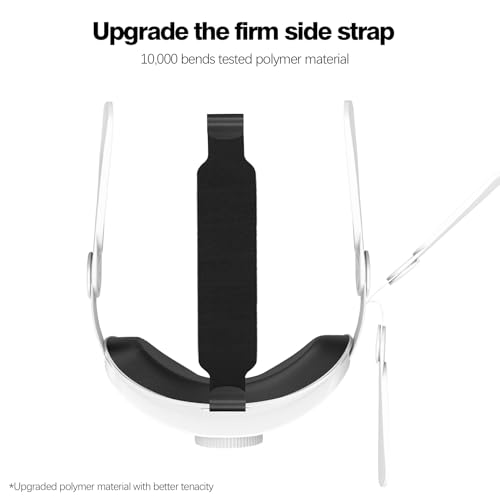 Head Strap Compatible with Oculus Quest 2,Meta Quest 2 Accessories Adjustable Elite Strap Replacement for Enhanced Comfort Support and Gaming Immersion in VR (Comfort Head Strap only)