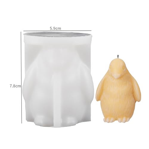 Penguin Candle Mold Animal Mold Penguin Mold Penguin Resin Mold Clay Mold Jewelry Resin Casting Mold Candle Making Molds Craft Supplies 3D Mold Silicone Mold for Resin Casting Mold