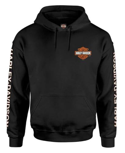 Harley-Davidson Men's Bar & Shield Logo Pullover Hoodie - Black 30297503 (S)