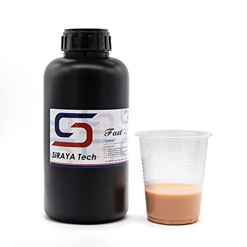 Siraya Tech Fast ABS-Like 3D Printer Resin, Tough Grey, Enhanced Durability for 3D Printing, High Impact Resistance, Smooth Finish, Ideal for 4K/8K/12K LCD DLP SLA 3D Printer - 1kg