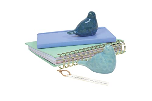 Enesco Izzy and Oliver Karin Lind Messengers Needed Some Peace Bird Figurine, 2.75 Inch, Dark Blue