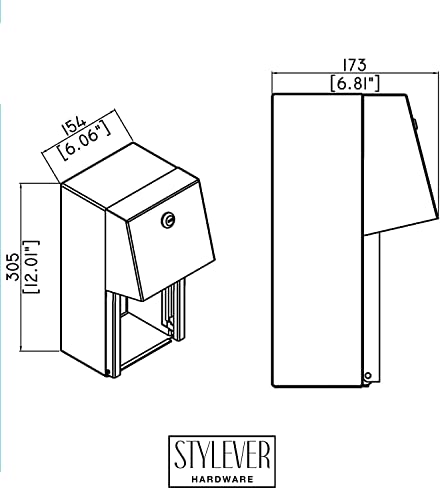 Dual Rolls Commercial Toilet Paper Dispenser - 304 Commercial Grade 2 Roll Stainless Steel Toilet Paper Holder, Heavy Duty Lockable Wall Mount Multi Roll Toilet Tissue Dispenser for Bathroom/Restroom