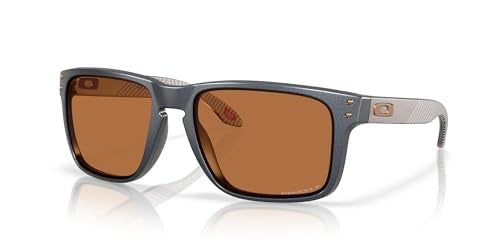 Oakley Men's OO9238 Fives Squared Rectangular Sunglasses, SI Matte Black/Prizm Grey, 54 mm
