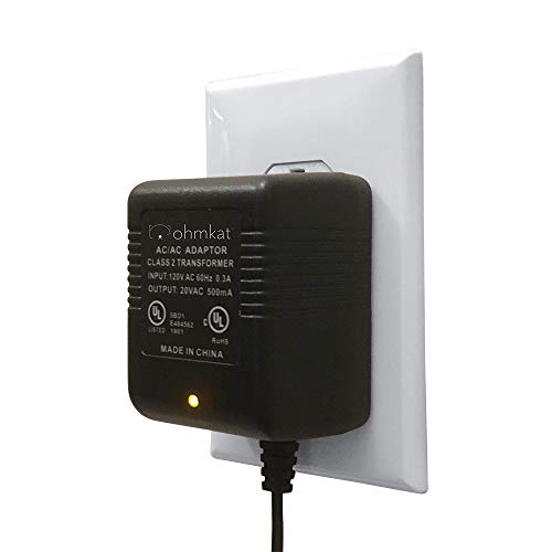OhmKat Video Doorbell Power Supply - Compatible with SimpliSafe Pro Smart Wi-Fi Video Doorbell - No Existing Wiring Required - Transformer, Adapter, Power Kit & Supply All in One (Black)
