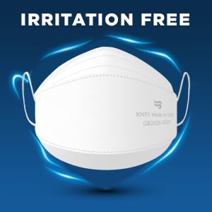 Breatheze KN95 Face Masks Made In USA FDA Registered - Disposable KN95 Mask - 3D Style, White 50-pack