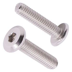 M4-0.7 x 12mm (80 pcs) Hexagon Socket Head Cap Screws, Furniture Screws, Connecting Bolts, 304 Stainless Steel 18/8, Full Thread, Bright Finish, Metric Standard