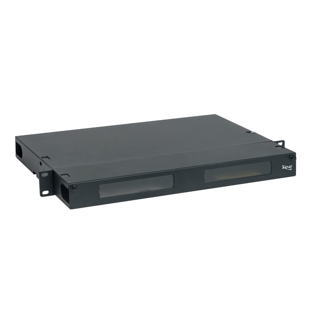ICC 1U Fiber Optic Rack Mount Enclosure - 3 Slots for LGX Compatible Adapter Panels or Cassettes, Supports up to 72 Fibers, Fits 19-Inch Racks, Secure Fiber Management Solution, ICFORE31RM