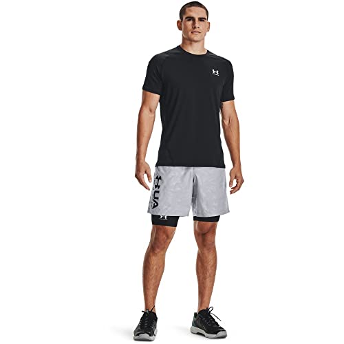 Under Armour Men's HeatGear Pocket Long Shorts , Black (001)/Pitch Gray, X-Large