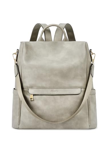 CLUCI Backpack Purse for Women, Womens Backpack Purse, Leather Anti-theft Large Fashion Designer Travel Bag Ladies Shoulder Bags