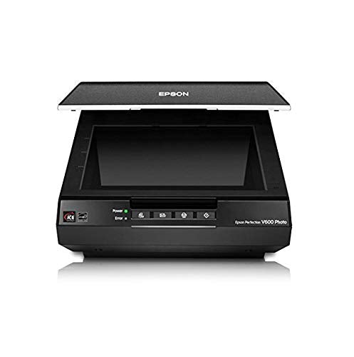 Epson Perfection V600 Photo Wired USB Connectivity Color Scanner - 6400 x 9600 dpi, Enlargements up to 17" x 22" Flatbed Image Scanner