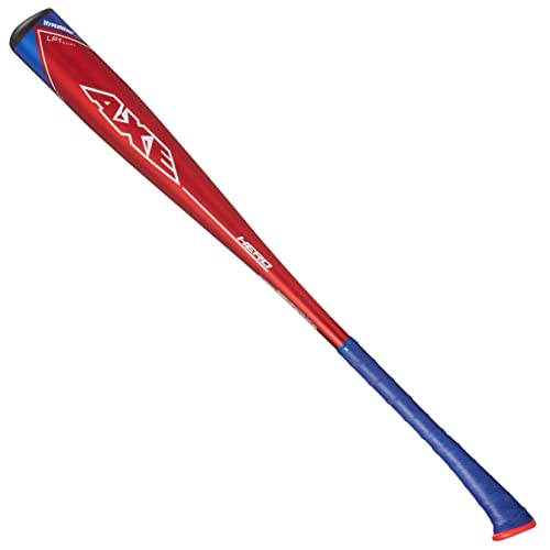 Axe Bat 2023 Hero (-11, 2-1/2") USABat Baseball Bat, 1-Piece Alloy, Red/Blue (27" / 16 oz.)