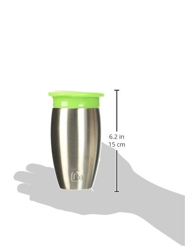 Munchkin Sippy Cup for Toddlers, Miracle 360 Stainless Steel, 10 Ounce, Green