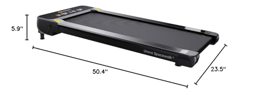 UREVO Walking Pad with Auto Incline, 9% Incline Under Desk Treadmill for Home/Office, 3-Slope Treadmill with Incline and Large LED Display