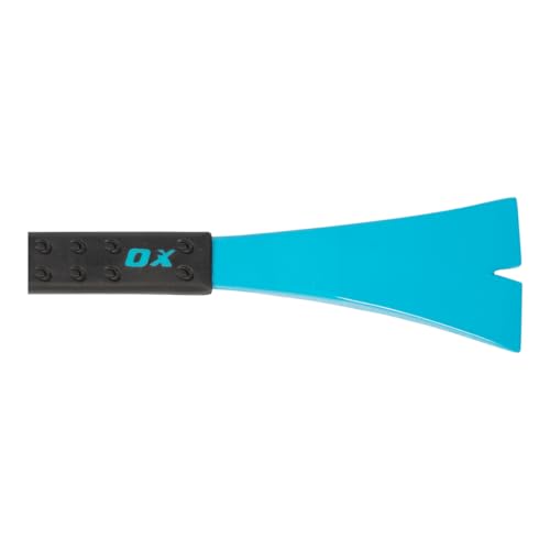 OX Tools 10" Molding Bar Cats Paw Nail Puller Tool with Wide Chisel Blade - Non-Slip Grip Multi-Purpose Beveled Claw with Hammer Head - Multi-use Mini Pry Bar for Trim and Nail Removal OX-P083110
