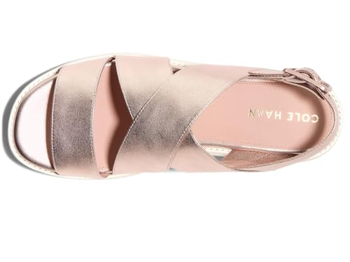 Cole Haan Women's Original Grand Platform Sandal Heeled, Rose Gold Talca/Ivory, 8