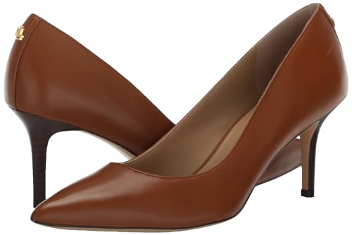Lauren Ralph Lauren, Women, Lanette Pump, Deep Saddle Tan, 11
