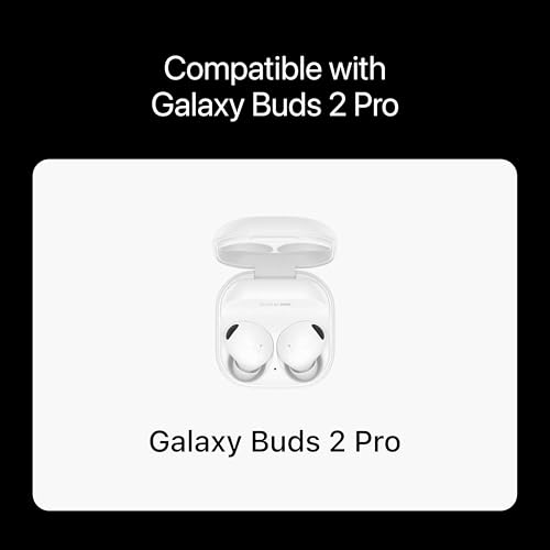 Premium Multi-Flange Eartips for Galaxy Buds2 Pro/Beats Fit Pro/Beats Studio Buds (Black/S) – Always Fits, Never Slips