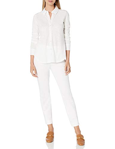 Theory womens Blouse Shirt, White, Large US