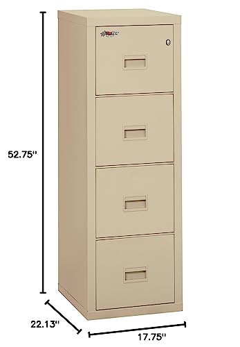 Fireking Turtle Fireproof File Cabinet, 52.75" H x 17.75" W x 22.13" D, Parchment