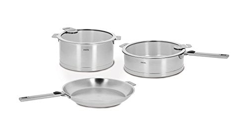 Cristel Strate Set of Handles, 7 Piece, Silver