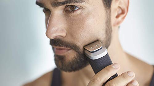 Philips Norelco Multigroom Series 5000 18 Piece, Beard Face, Hair, Body and Intimate Hair Trimmer for Men - NO BLADE OIL MG5910/49