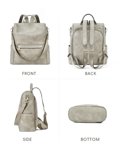 CLUCI Backpack Purse for Women, Womens Backpack Purse, Leather Anti-theft Large Fashion Designer Travel Bag Ladies Shoulder Bags