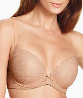 Wacoal Womens Lace Finesse Contour Bras, Sand, 34G US