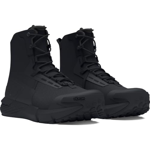 Under Armour Men's Charged Valsetz, (001) Black/Black/Jet Gray, 14, US