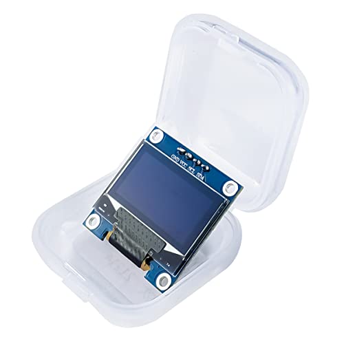 Hosyond 5 Pcs 0.96 Inch OLED I2C IIC Display Module 12864 128x64 Pixel SSD1306 Mini Self-Luminous OLED Screen Board Compatible with Arduino Raspberry Pi (Blue)