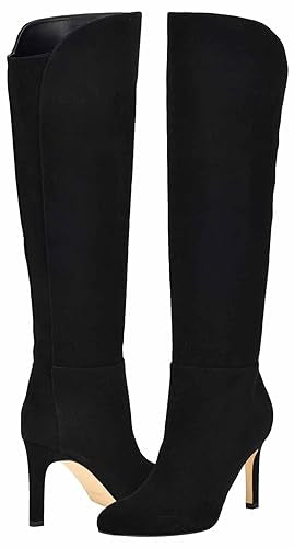 Nine West Women's Sancha Knee High Boot, Dark Bordo 600-WC, 10