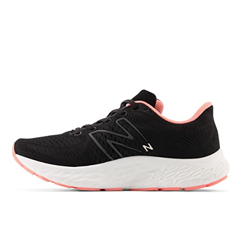 New Balance Women's Fresh Foam X EVOZ V3 Slip-Resistant Running Shoe, Black/Black Metallic/Black, 8