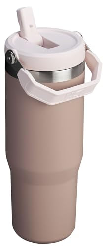 Stanley IceFlow Stainless Steel Tumbler - Vacuum Insulated Water Bottle for Home, Office or Car Reusable Cup with Straw Leak Resistant Flip Cold for 12 Hours or Iced for 2 Days, Iris, 20OZ