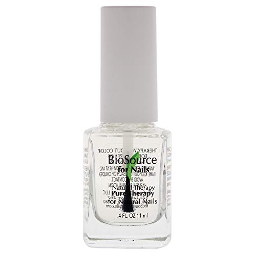 BioSource for Nails Natural Therapy Nude Cover Base & Top Coat, 0.4 oz