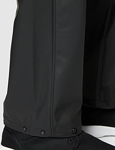 Helly Hansen Men's Moss Waterproof Windproof Rain Pant Bottoms, 990 Black, Small