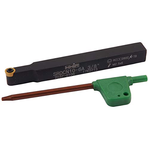 HHIP 2037-0106 Style SRDCN 06-6A Turning Tool Holder, 3-1/2" OAL, 3/8" Shank