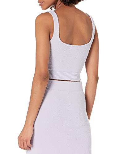 The Drop Women's Braylen Cozy Sweater Cropped Tank, Rose pink, 5X, Plus Size