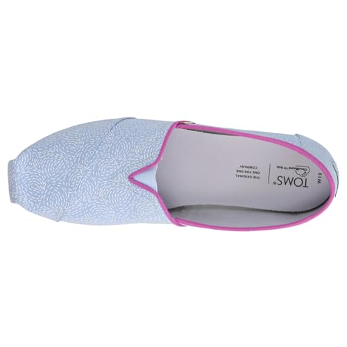 TOMS Womens Alpargata Classic Slip On Flats Casual - Blue - Size 12 B