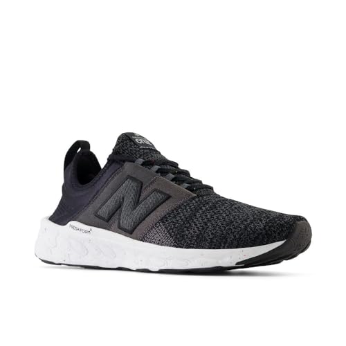 New Balance Men's Fresh Foam X Cruz Artisan V3 Running Shoe, Black/Phantom/Magnet, 10 Wide