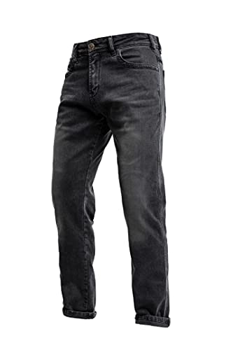 John Doe Taylor Monolayer XTM Motorcycle Jeans Men with Protectors Black 33/32
