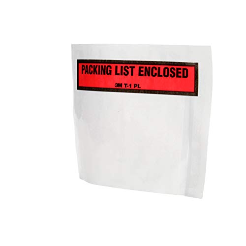 3M Top Print Packing List Envelope PLE-T1 PL, 4-1/2 in x 5-1/2 in, 1000 per case - 21200375934