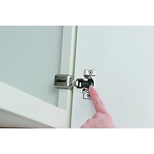Blum 39C355B.20x1S 1-1/4" Overlay Soft Close Cabinet Hinge, Nickel Plated Steel, Nickel Finish